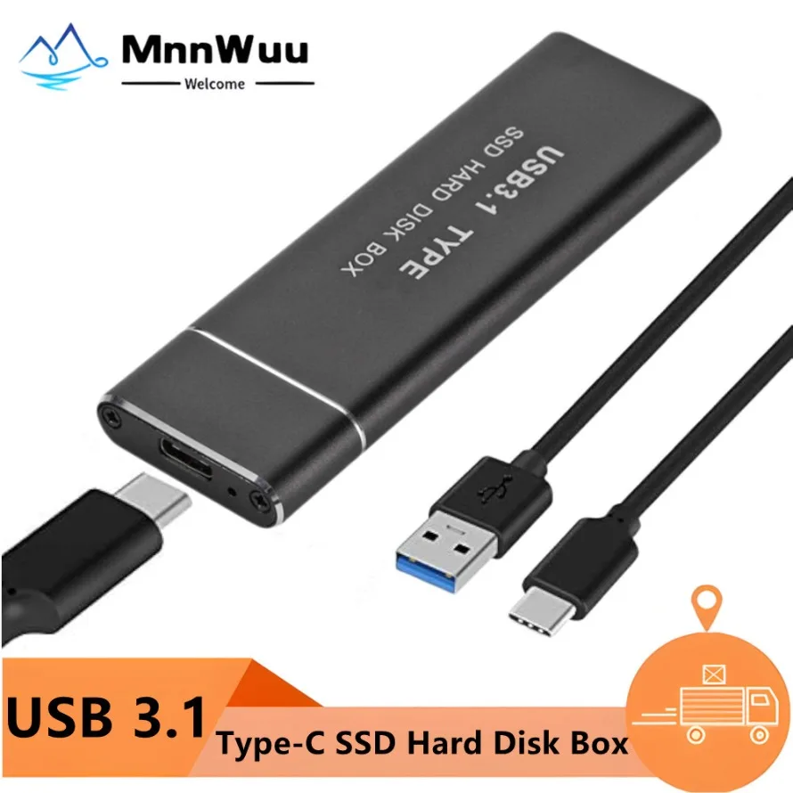 Compact USB-C M.2 SSD/HDD Enclosure with Dual Protocol Support