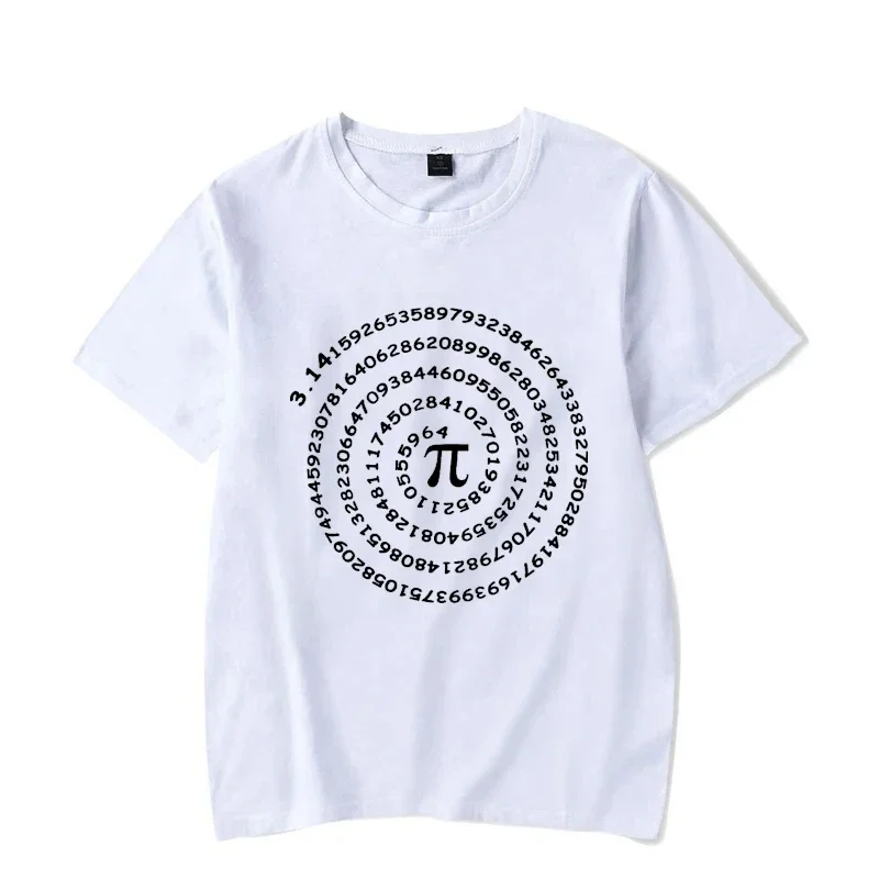 Math Pi Symbol Harajuku T-shirt Fashion women's oversized pattern T-shirt Women's top unisex T-shirt Chemise Homme 2
