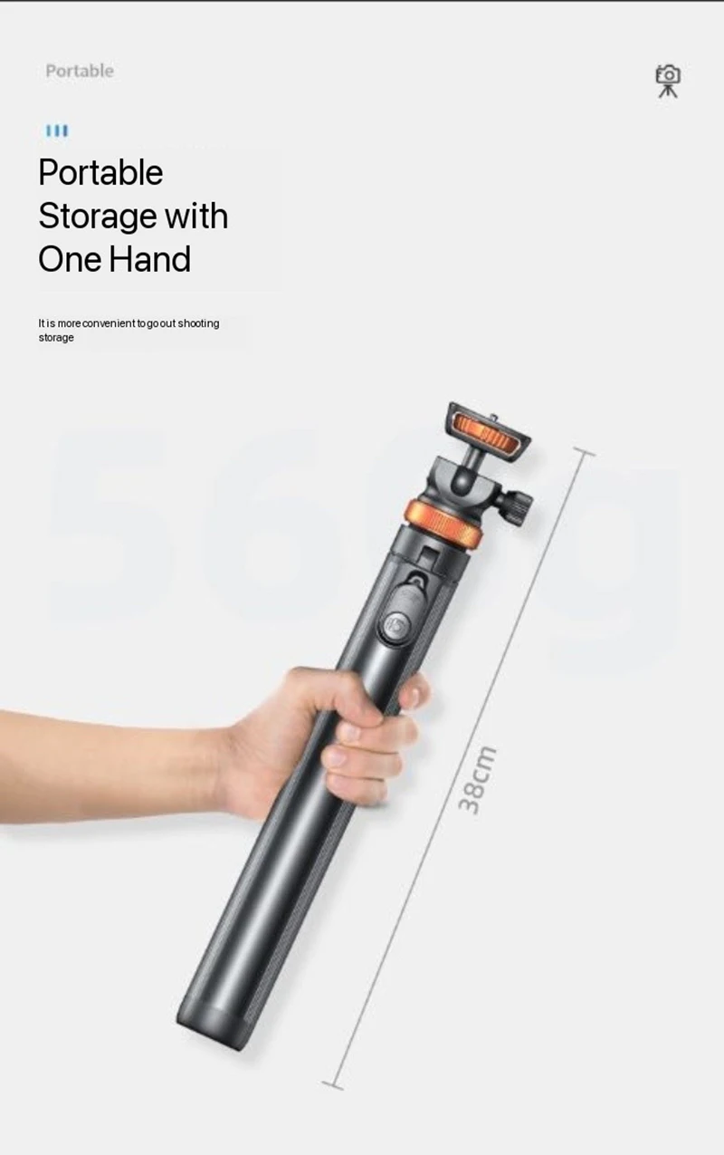 휴대폰 클립이 달린 금속 삼각대 램프 거치대, 카메라 휴대폰 액션 라이트, 알루미늄 합금 램프, 거치대 지지대, 2.19m