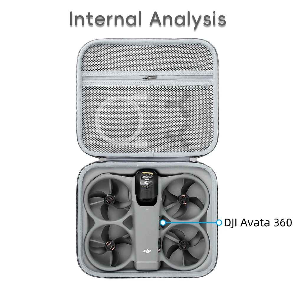 DJI Avata 360 보관 가방 미니 하드 운반 케이스 핸드백 휴대용 박스 스킨 방수 보호대 PU 가죽 액세서리