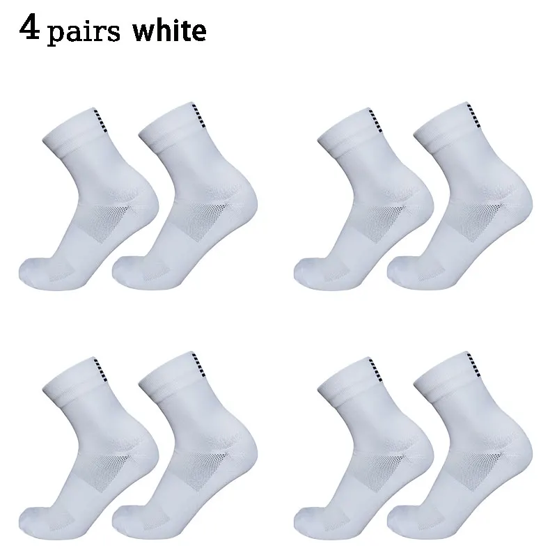 3 Paires Chaussettes Cyclisme Homme - Mi-hautes Respirantes Motif Vélo - Taille 39-45