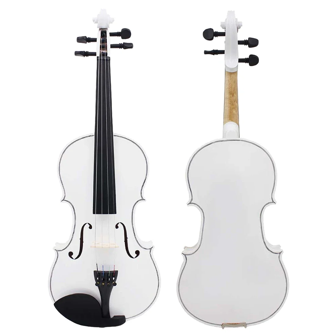 IRIN V-10 4/4 Violin White Solid Wood Violin Set with Cloth Case Bow Professional Stringed Instrument for Practice