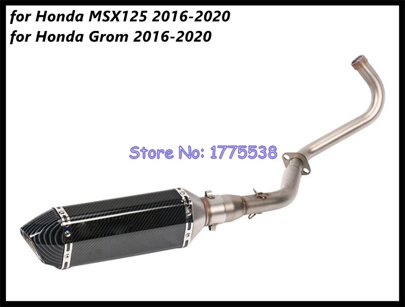 For Honda MSX125 2016-2020 for Honda Grom 2016-2020 Motorcycle Exhaust System Connector Header front Pipe with Muffler DB Killer - Image 2