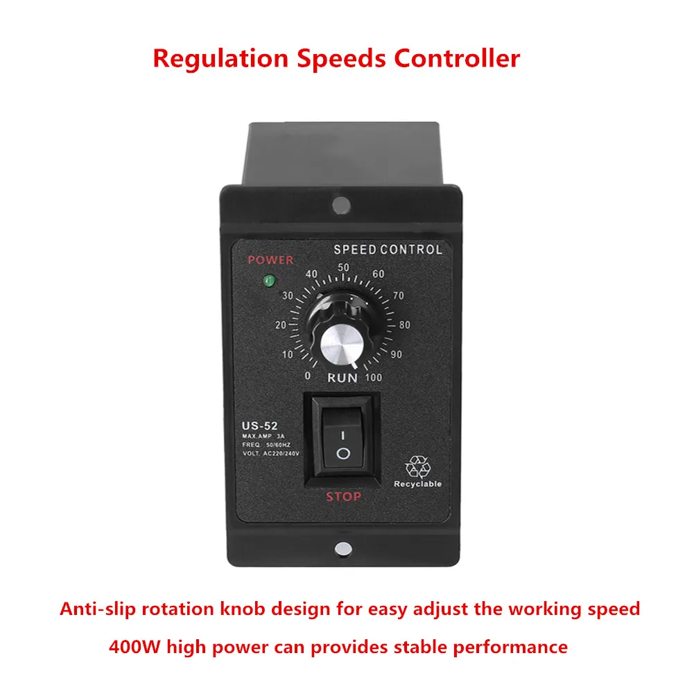 400w Motor Speed Controller Ac 220v 50hz Digital Adjustable Stepless