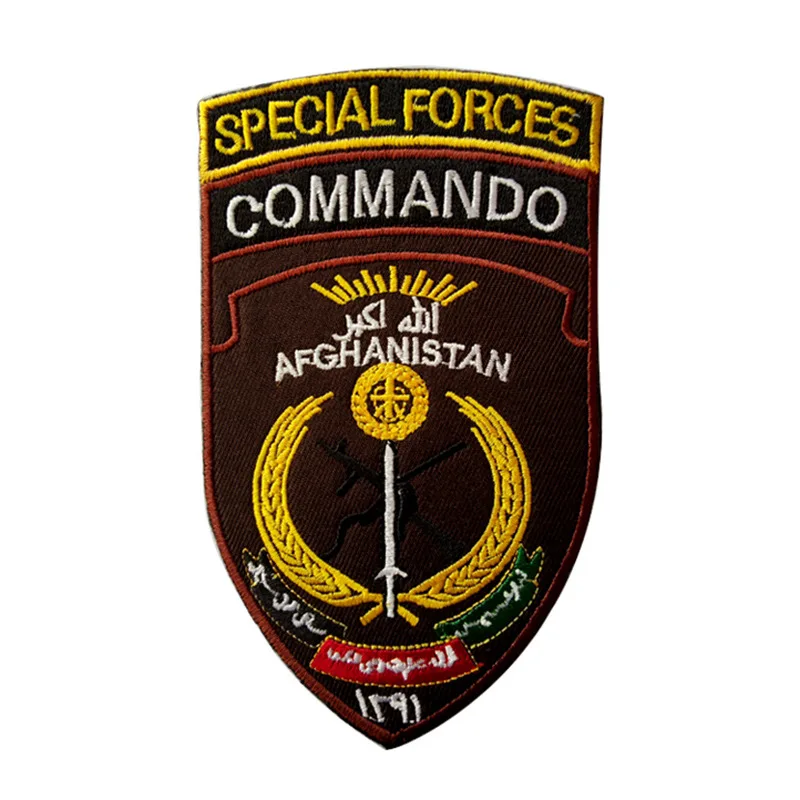 Azië Nationale Turkmenistan Vlag Naai op Borduurwerk Tactische Patch Militaire Moraal Armband Badges Embleem Applique Haak Patches Schouder voor Kleding Tassen Rugzak Accessoires (Turkmenistan