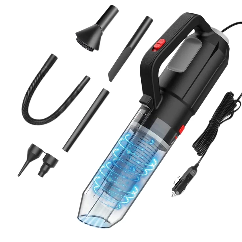

Car Vacuum Cleaner 120W 6500Pa Portable Handheld Vacuum With Inflation And Blowing Function For Car Interior Cleaning
