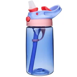 Children's 14oz Insulated Stainless Steel Water Bottle with Straw - BPA - Free - 500ml (YELLOW)