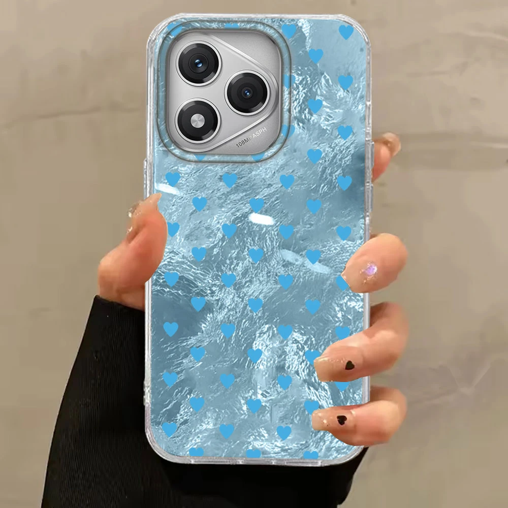 Vibrant Black Love Heart Design Phone Case Cover