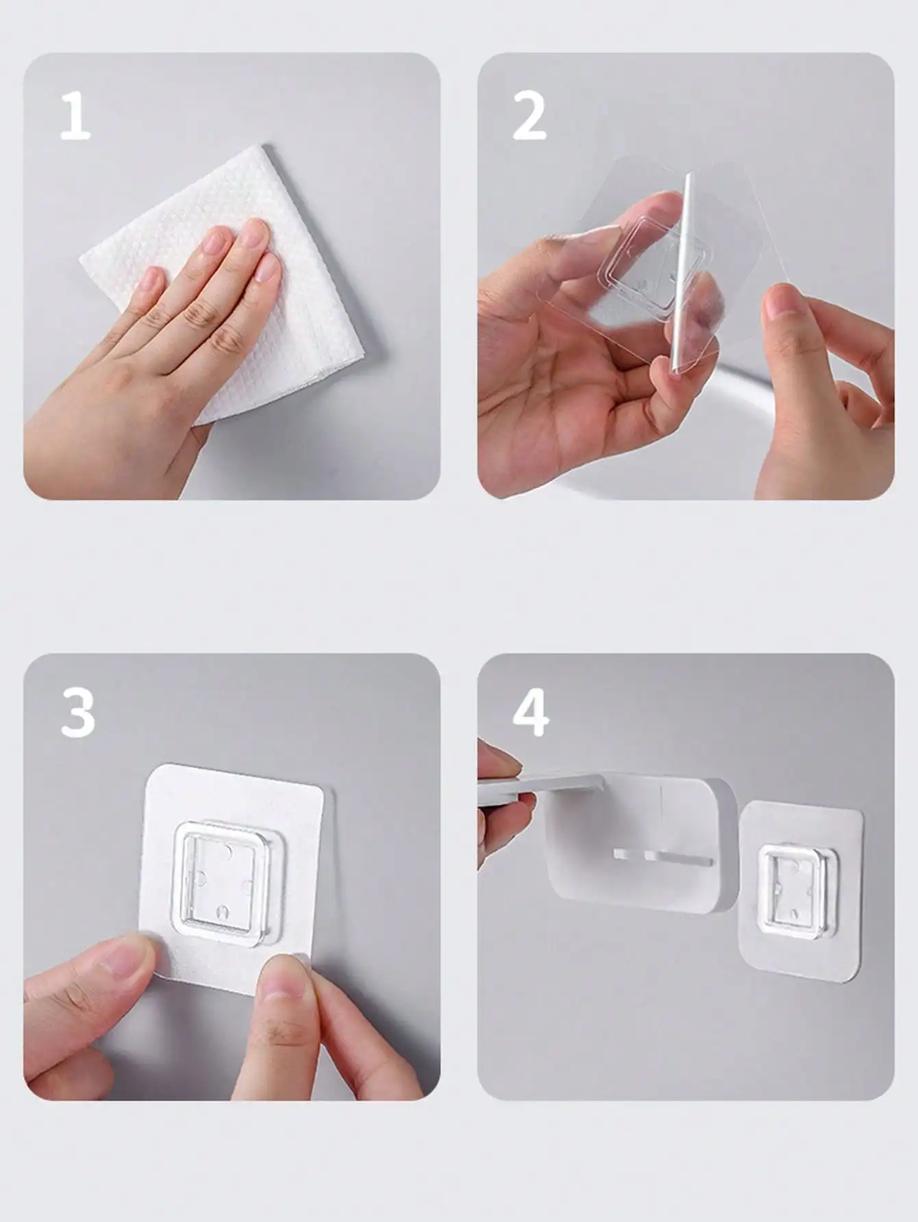 1/2 Magnetischer Mundspülbecher mit umgekehrter Halterung, kann ohne Bohren im Schrank aufbewahrt werden, einfache Zahnbürste für zwei Personen_voghion.com