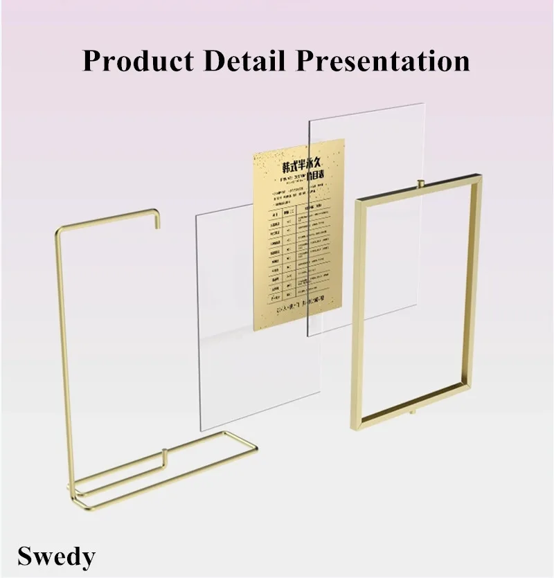 Picture Frame, Acrílico Menu Paper, Lista de