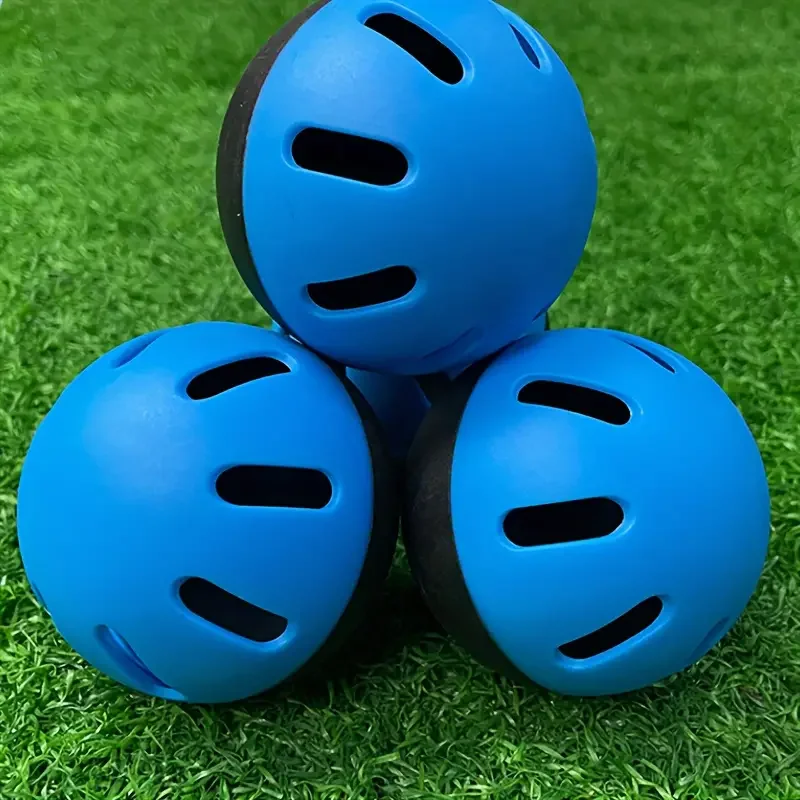 12 Pcs Baseball Soft Practice Balls Perforated Training Balls 2.91 Inches (74mm) For Outdoor Training Eva Hollow Ball Hole Ball baseball balls baseball training equipment