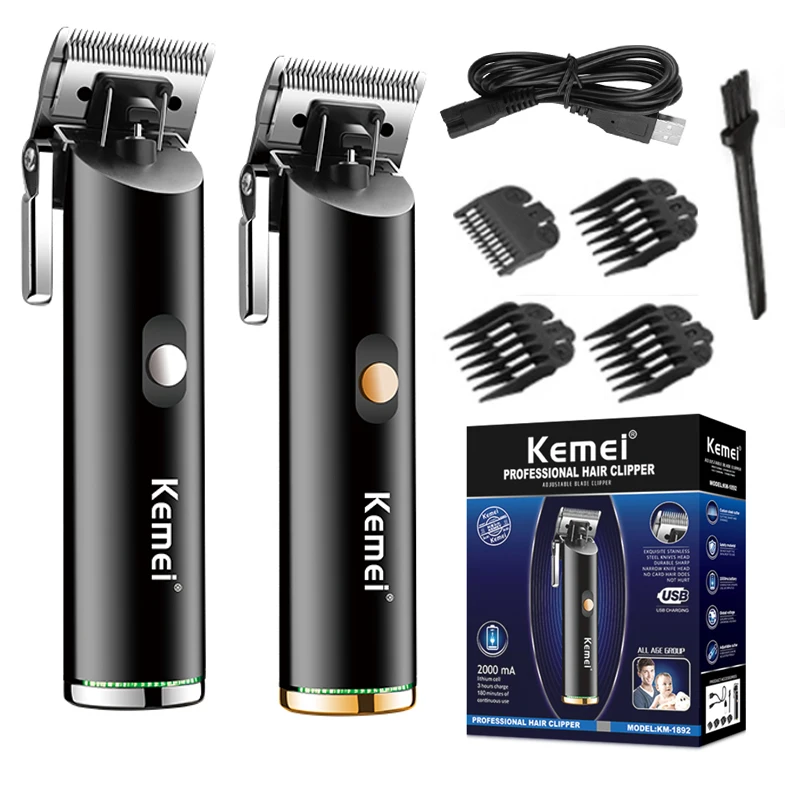 Hair Clipper Kemei Cordless All Metal Hair Clipper Trimmer