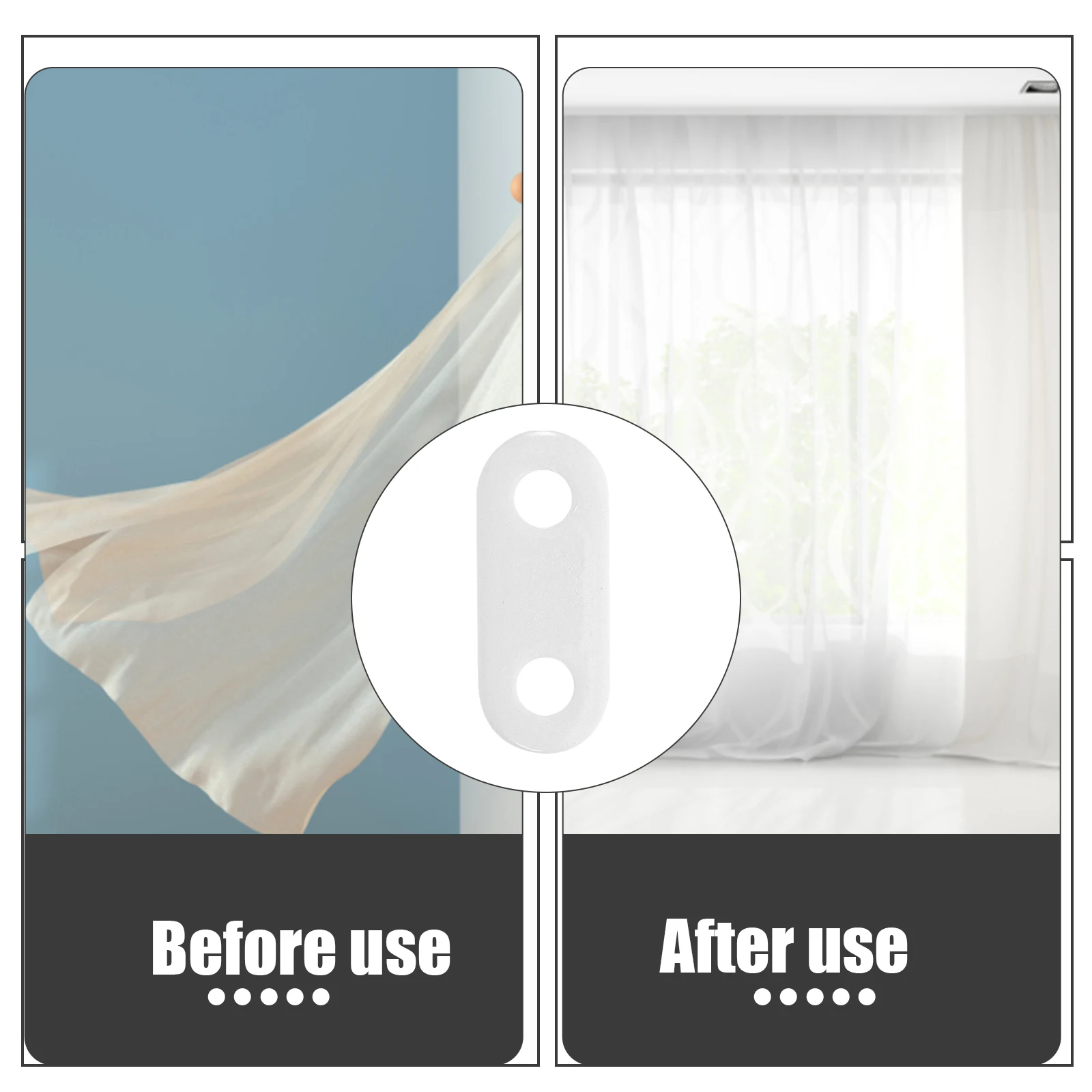 12pcs Curtain Weights Heavy Drapery Iron Pendant For Indoor Outdoor Windproof Use Shower Curtain Drape Enhancer Home Window