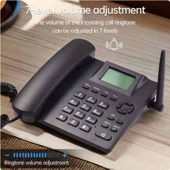 Cordless desktop phone with dual SIM GSM and fixed wireless support for 4G/5G GSM 850/900/1800/1900MHz