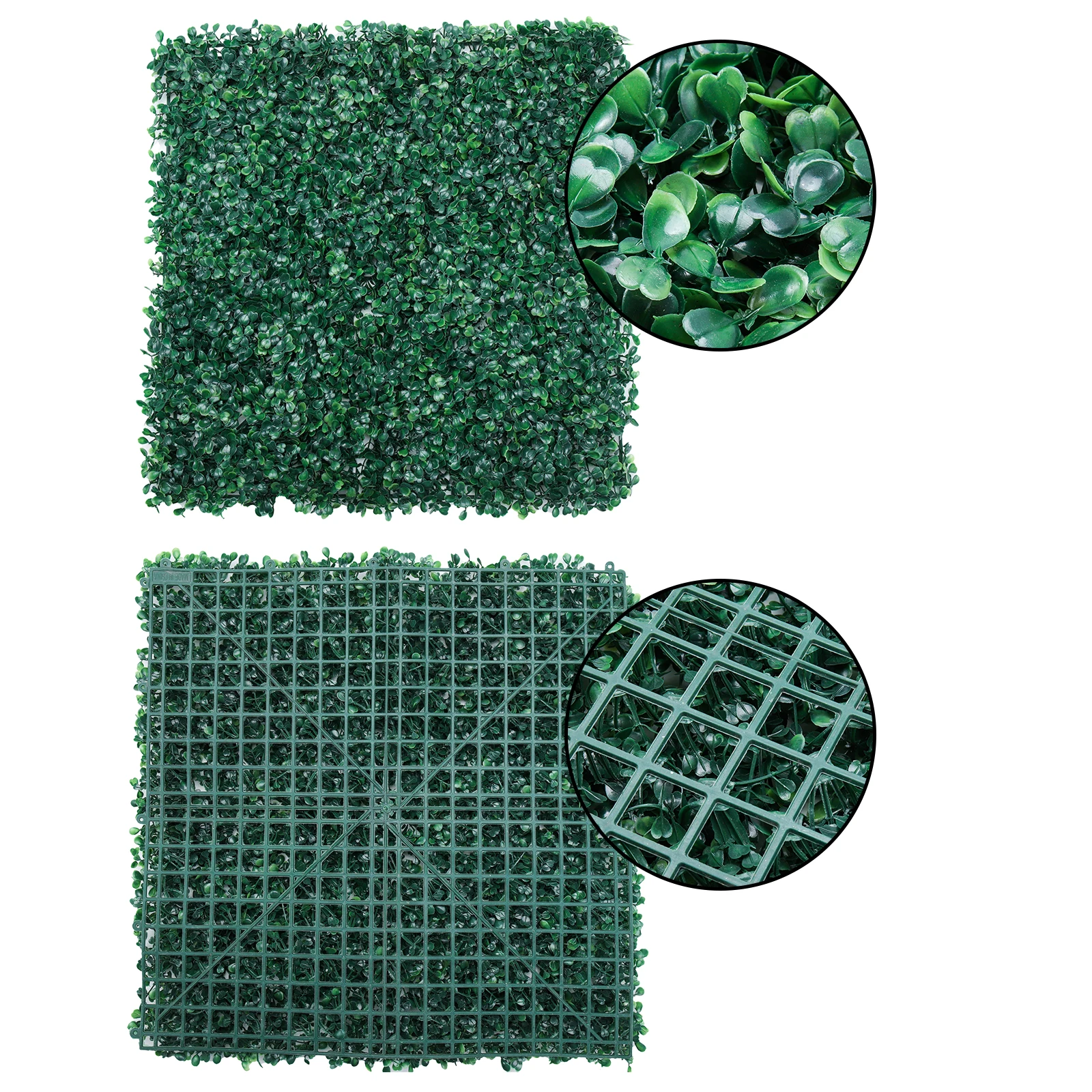 Artificial Ivy Hedge Leaf Fence Panels Fake Plant Grass Wall Backdrop Decoration Home Garden Balcony Decor 25*25/60*40/50*50cm