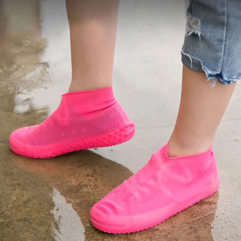 Shoe Covers Reusable Waterproof Rain Slip-resistant Rubber 1Pair