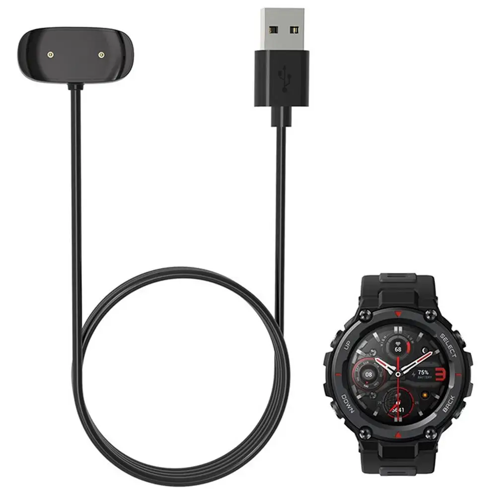 Cargador compatible con Amazfit GTR Mini/GTS 2 Mini/Bip 3 Watch Cable de  carga USB de 3.3 pies para Amazfit GTR Mini//Bip 3 (negro + negro)