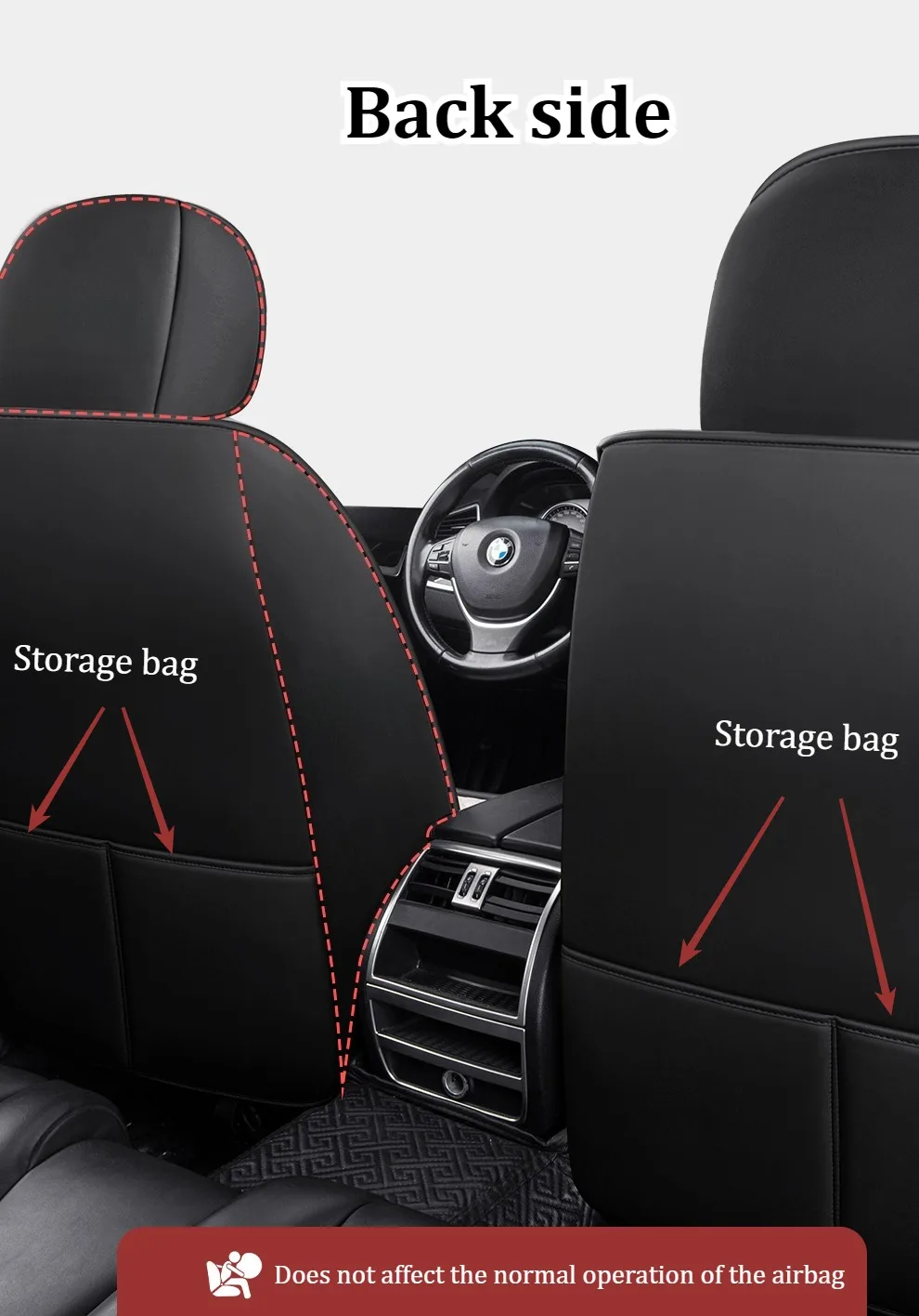 Сидіння водія з вишитим дизайном