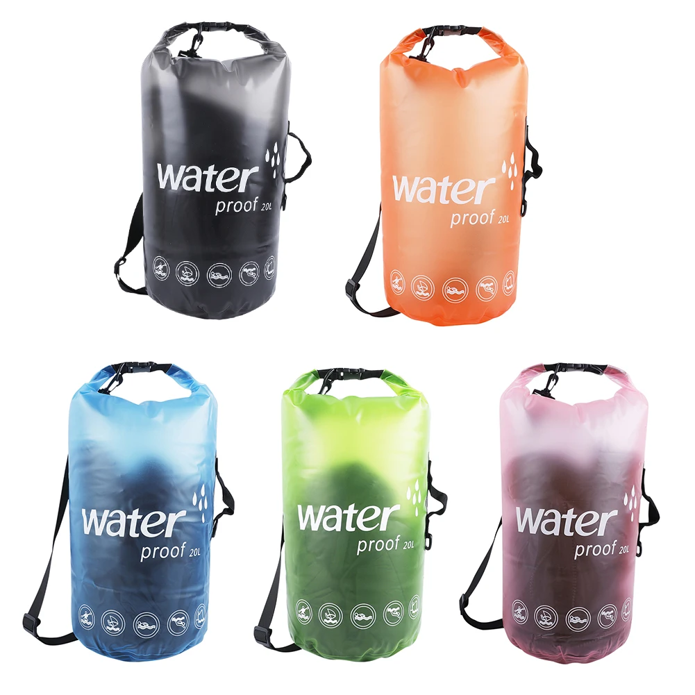 20L Waterproof Storage Pack Pouch for Swimming Kayaking Trekking