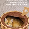 Sturdy Soft Comfortable Pet Nest Four Seasons Bathtub Cat House Fun Semi-Enclosed Felt Cat Bed For Claw Sharpening Sleeping 3