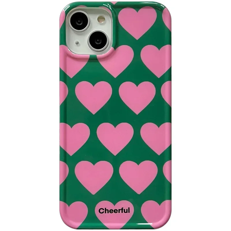 thumbnail image 1 of Cute Love Heart IMD Protective Phone Cases for Iphone 14 Pro Max 11 12 13 Pro Max 12 Pro 15 Shockproof Soft TPU Cover Bumper, 1 of 5