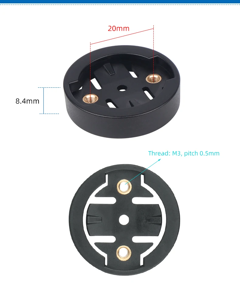 2 teil/satz Computer Mount Basis für Garmin/Magene/Bryton/Wahoo Passt Radar RTL515/Magane L508 /Bryton R300L Zyklus Ersatz Einsätze – Detail 14