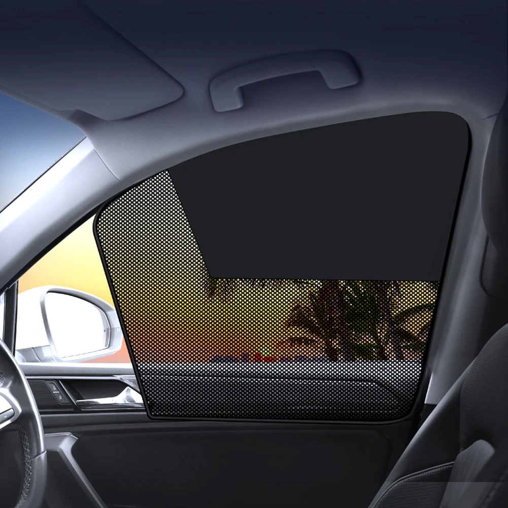 Magnetic Car Priavcy Curtains Light Blocking Side Window Sun Shades Car Net Sun Visor for Car Camping Napping Sleeping