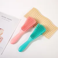 Brosse à cheveux démêlante brosse de Massage du cuir chevelu peigne à cheveux brosse démêlante pour brosse à cheveux démêlante bouclée femmes hommes Salon 3