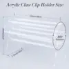 Acrylic Headband Display Stand Hair Tie Storage Rack Rotating Claw Clip Organizer Holder Clear Display Stand Hairband Bands Box 3