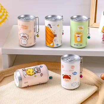 Salviette umidificate in barattolo portatili per bambini, 30 fogli, salviette per la pulizia di mani e bocca, con catena creativa a forma di cartone animato
