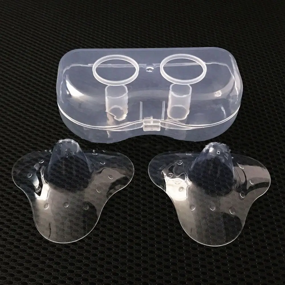 

Silicone 2Pcs/pair Protector Nipple Milk Baby Feeding Pacifier Nursing Covers Breast Cover