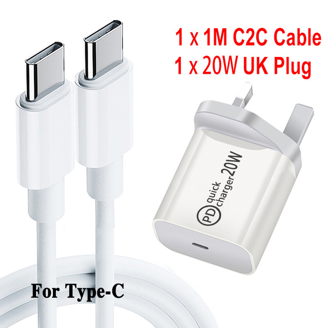 C 20W Power Charge USB Type C Wall Charger for MacBook Pro/Air iPad Pro 2019 MateBook For Xiaomi mi 10 mi a3 a2 Redmi Note 9