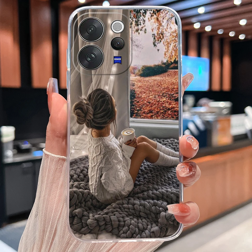 Daisy Floral Clear Shockproof TPU Silicone Phone Case