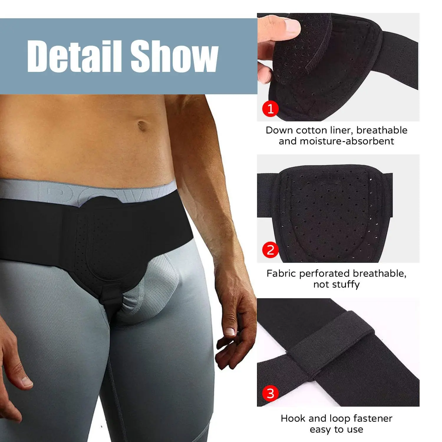 Adult Hernia Belt Unilateral/Bilateral Inguinal Protection Small Bowel Unisex Hernia Care Belt