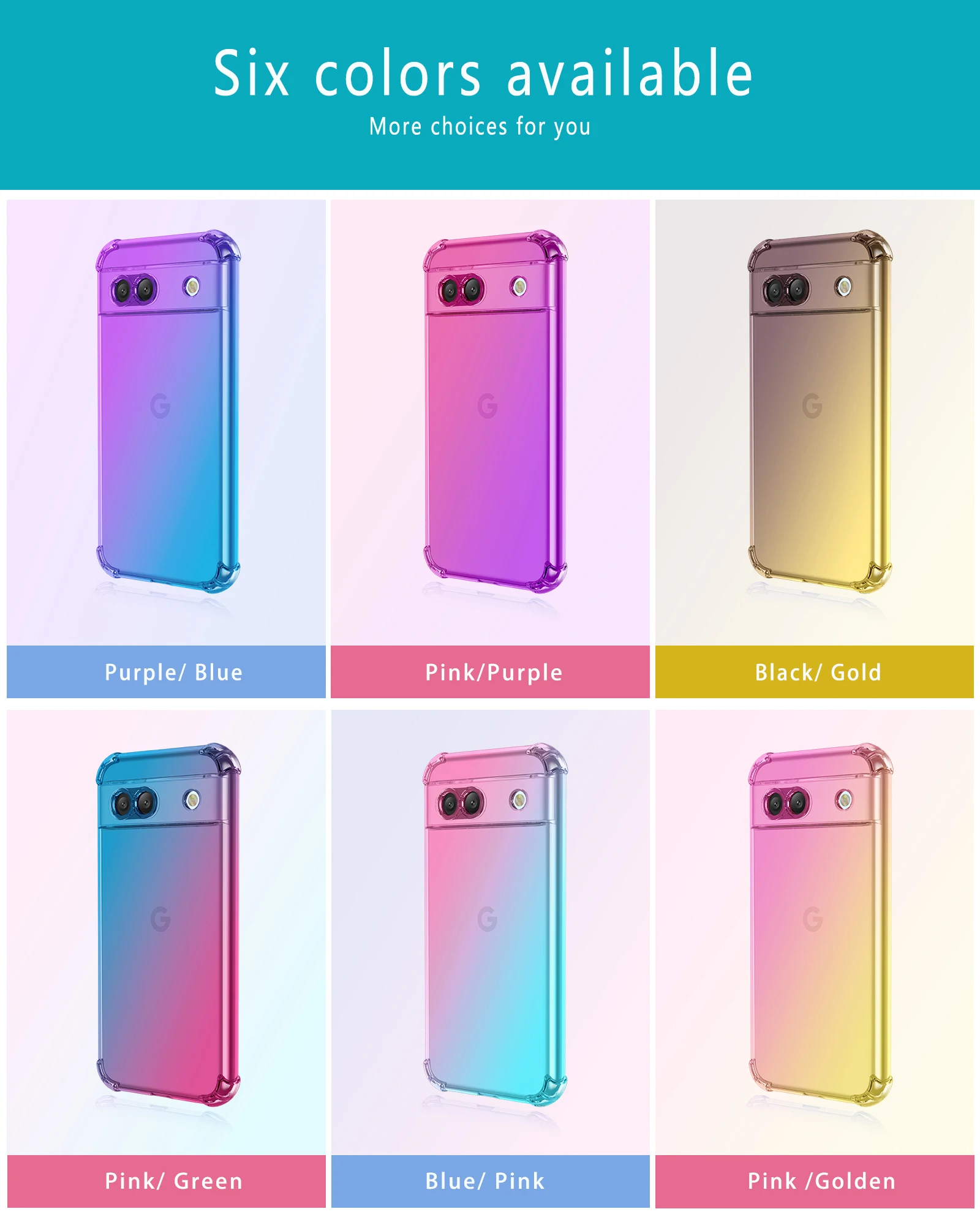 Shockproof Gradient Airbag TPU Protective Phone Case