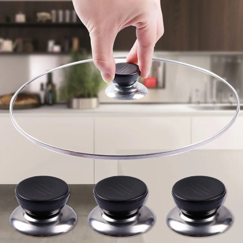 3Pcs Universal Pot Lid Replacement Knobs, Heat Resistant Pan Lid Holding  Handles - AliExpress