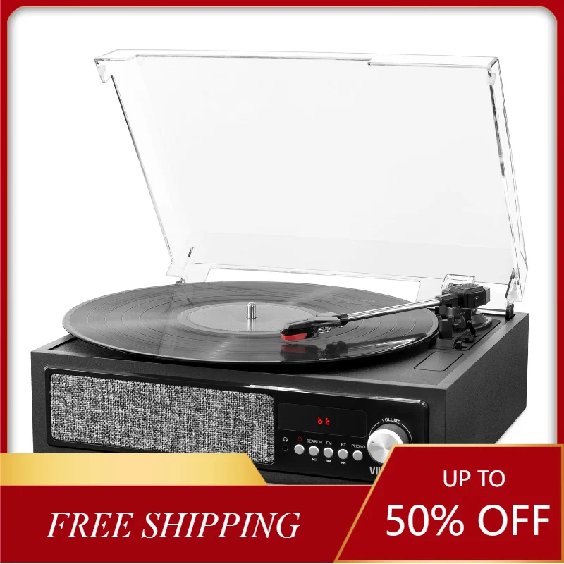 

Shop Musical Instruments By Brand/Victrola Victrola 3-in-1 Bluetooth Record Player with Built in Speakers and 3-Speed Turntable