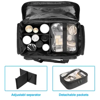 Makeup Bag Multipurpose Cosmetic Organizer Case for Hair Tools Brushes Men