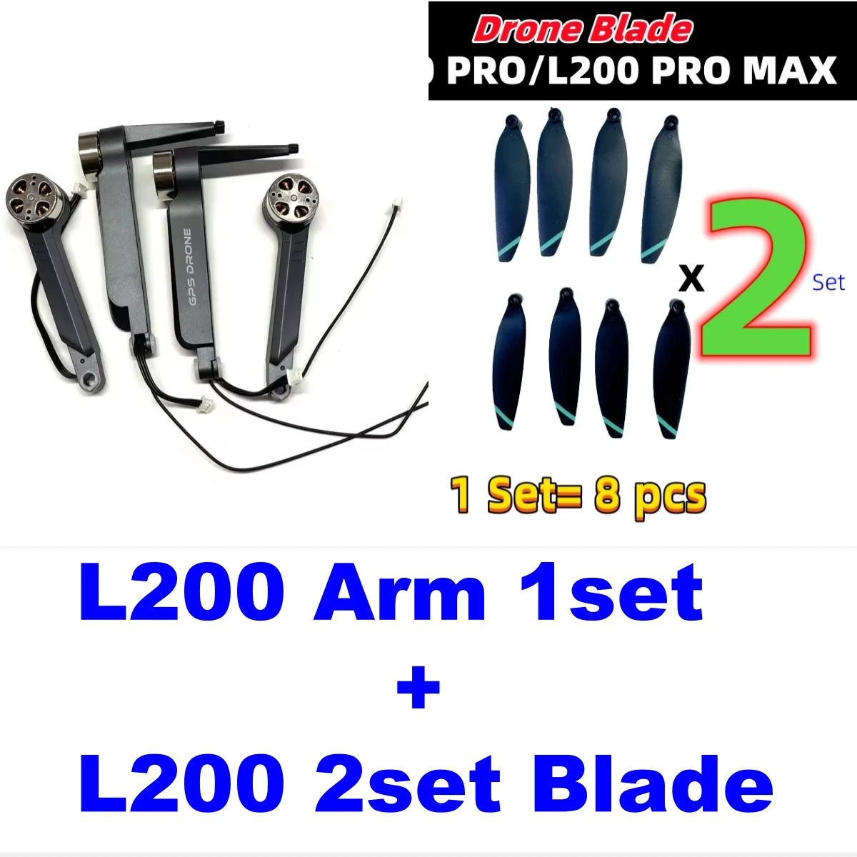 JHD For LYZRC L200 PRO MAX Drone Body Arm Propeller GPS WiFi Board Main Board Motor ESC etc RC L200 PRO Max Spare Parts