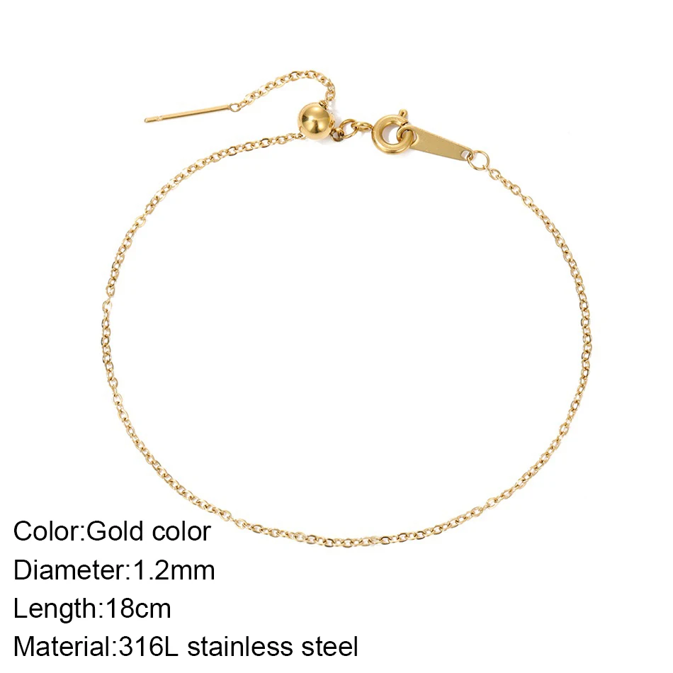 Bracciale Donna Con Iniziale Turandoss - Lettera A-Z In Oro 14K, Delicato E Regolabile, Gioiello Ipoallergenico In Acciaio Inox, Regalo Per Compleanno E Festività - 2