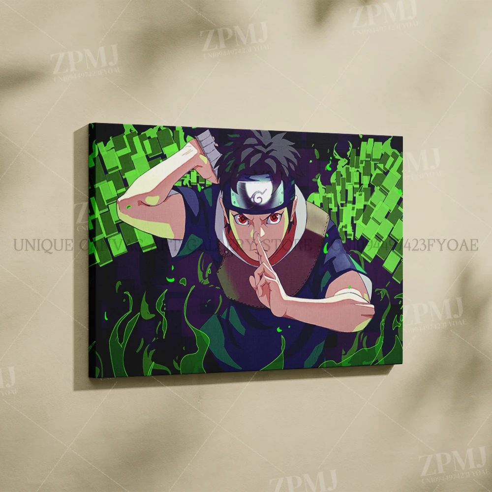 Anime Wall Art: Uchiha Madara Canvas Painting - Japanese Style Home Decor