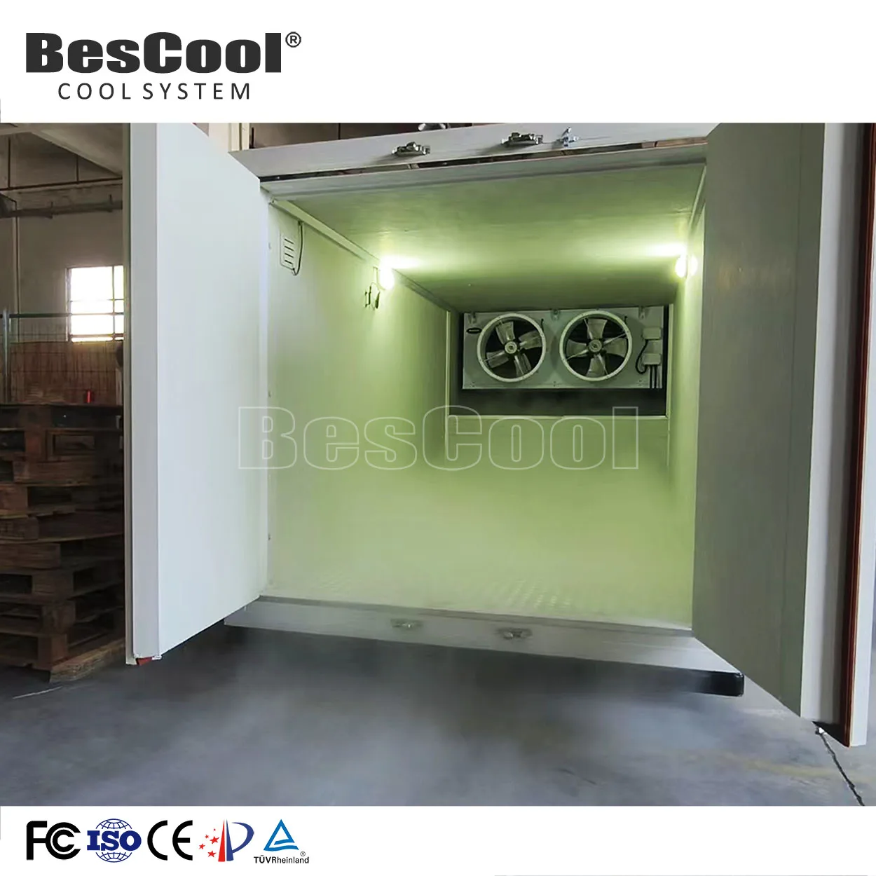 CO2 Blast Freezer Seafood Fruits Integrated Mobile Cold Room Storage -70~ -50 Degrees Quick-Freezing Unit