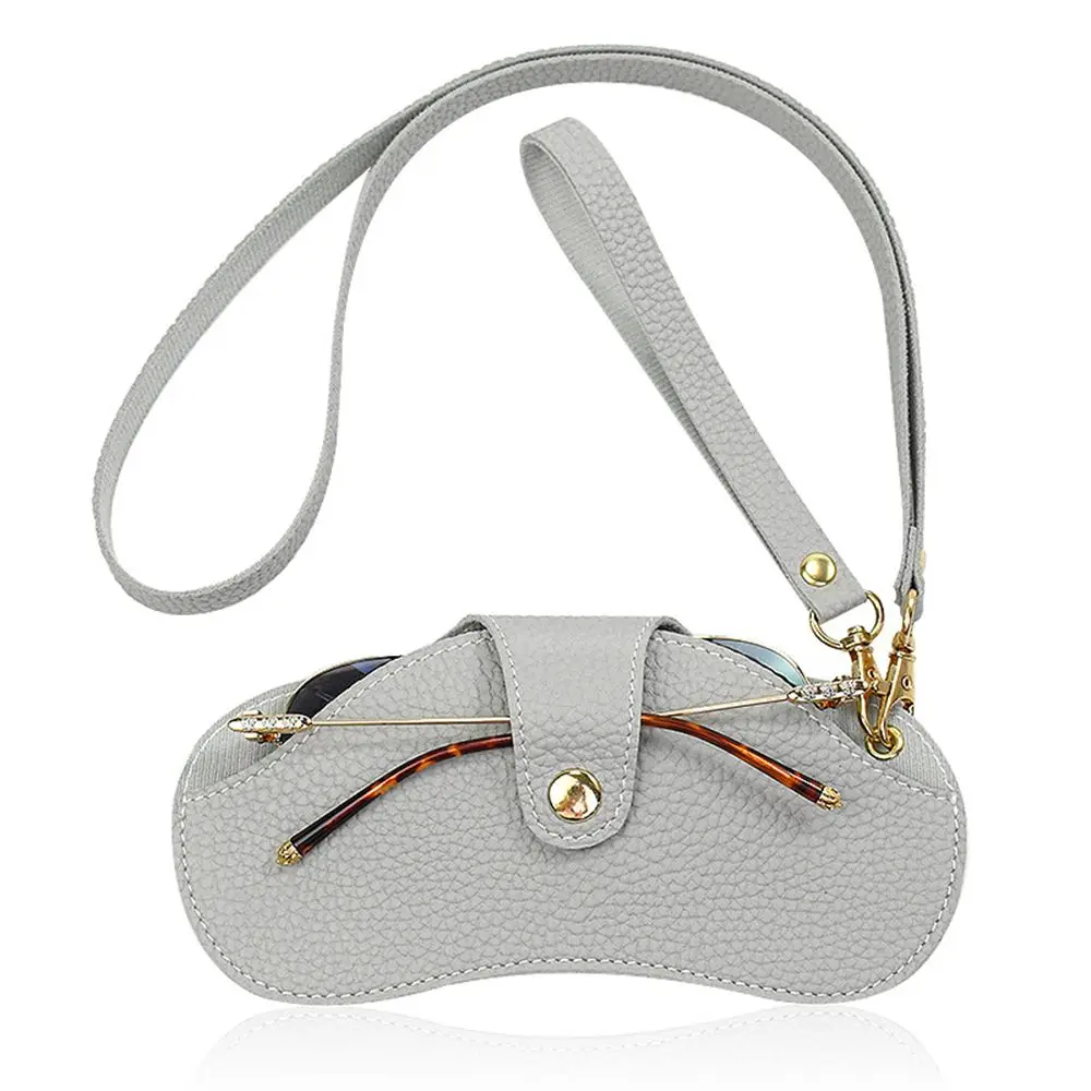 Buckle Design PU Leather Glasses and Sunglasses Case