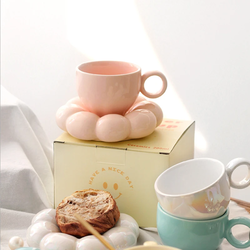 NIUASH Cute Coffee Mugs Cloud Mug,Creative Cute Cup With Sunflower  Coaster,Ceramic Coffee Mug Creati…See more NIUASH Cute Coffee Mugs Cloud