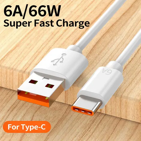 66W USB Type C Fast Charging Cable Data Cord for Xiaomi Poco M3 X3 NFC F2 Mi 11 9 Samsung Huawei OPPO USB-C Charger Cable