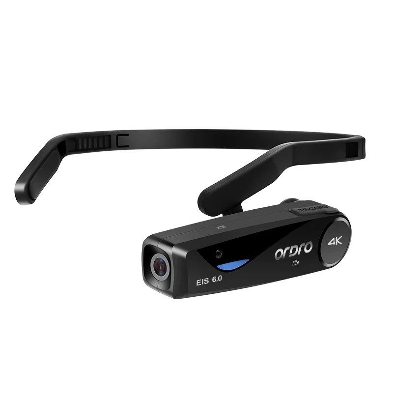Head Wearable Vlog Camera for YouTube Video, Ordro EP6 PLUS FPV WiFi 4K