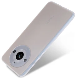 Ultra Thin Soft Silicone Phone Case - TPU Back Cover for Realme 11ProPlus (Transparent White)