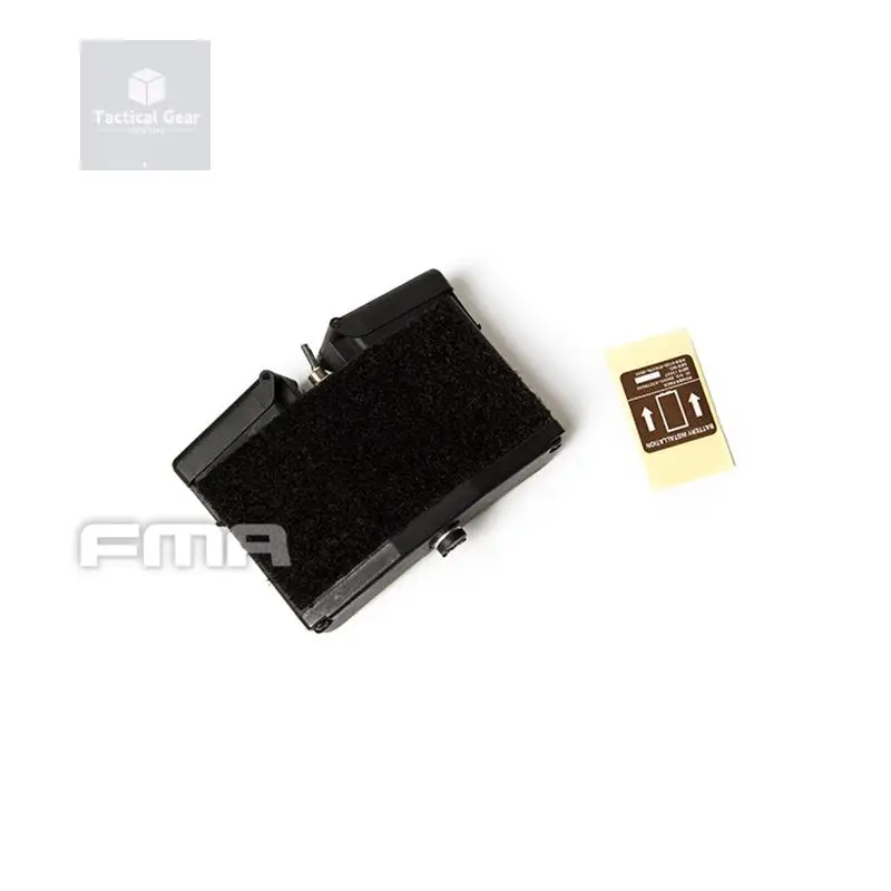 Étui à Batterie Factice Pour Casque Tactique FMA AVS-9 - Noir, En Nylon - Accessoire Cosplay Ou Airsoft