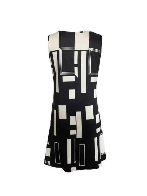183189-5e9614.jpg Sleeveless Dress Geometric Pattern