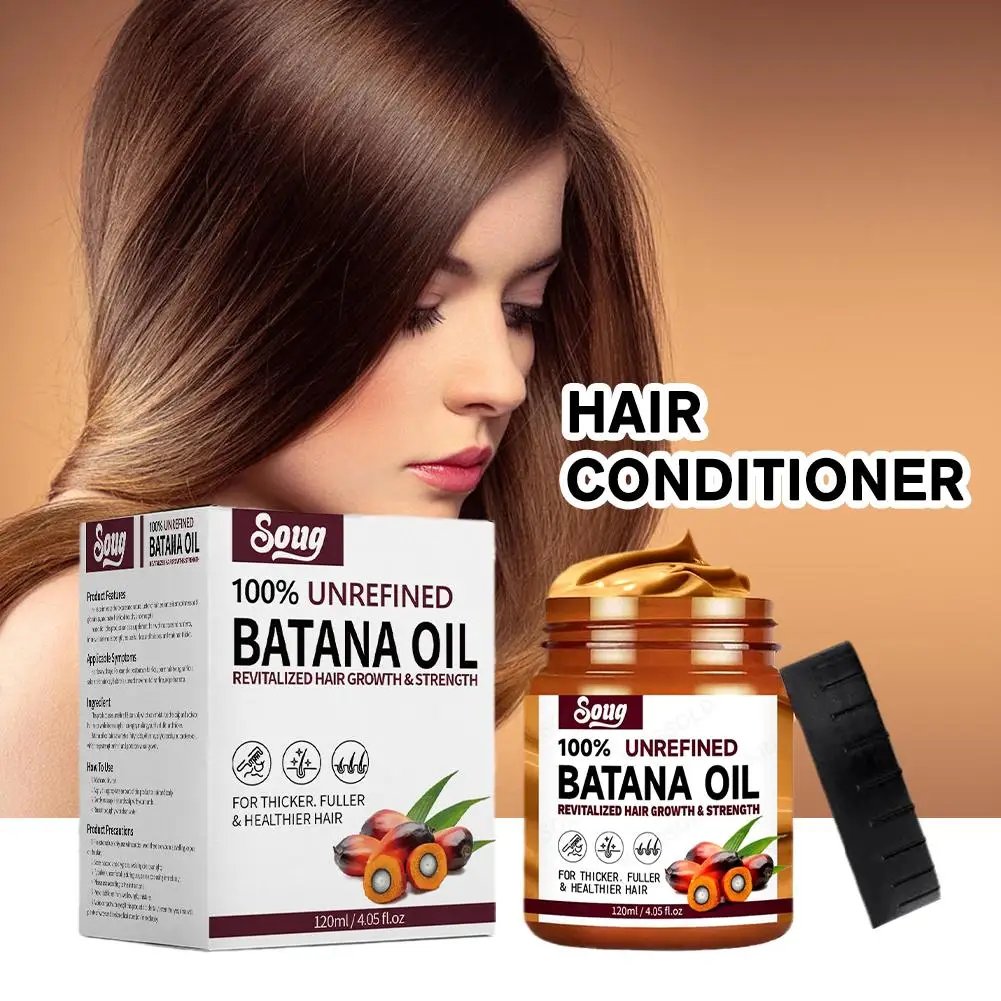 2PCS 120ml Batana Oil Hair Conditioner Oil Hair Treatment Mask Moisturize And Repair Root for hair Healthier Thicker